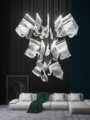 GobekUsa LED Modern Ceiling Chandelier for Living Room Staircase Restaurant Attic Home