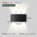 Modern black geometric led wall lamp for living room by Decorbites