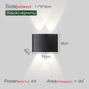 Modern black geometric led wall lamp for living room by Decorbites