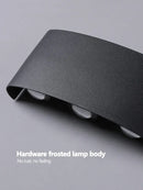Modern black geometric led wall lamp for living room by Decorbites
