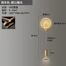 GobekUsa LED Moon Wall Light American Style Bedroom Decor Copper Wall Lamp