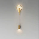 GobekUsa LED Moon Wall Light American Style Bedroom Decor Copper Wall Lamp