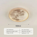 GobekUsa LED Moon Wood Ceiling Light 26/34CM Walnut Decor - Bedroom Living Room Home Illumination