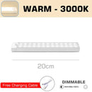 Modern white led motion sensor night light bedroom wall lamp by Decorbites