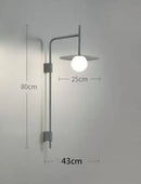 GobekUsa LED Movable Arm Wall Lamp for Bedroom Home Indoor Lighting
