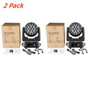 GobekUsa LED Moving Head 19x15W RGBW 4-in-1 Beam Wash/Zoom Light - DMX512 Control