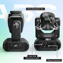 GobekUsa LED Moving Head Light with 10 Gobos & Remote Control for Events