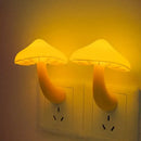 Yellow mushroom night light – bedroom sensor wall lamp by Decorbites