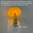 Yellow mushroom night light – bedroom sensor wall lamp by Decorbites