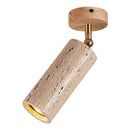 GobekUsa LED Natural Stone Spotlights for Ceiling and Wall, Walnut Log Wood, E27 Bulb