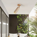 GobekUsa LED Natural Stone Spotlights for Ceiling and Wall, Walnut Log Wood, E27 Bulb