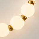 GobekUsa LED Necklace Wall Lights: Gold Black Metal White Acrylic Sconce for Home Art Deco