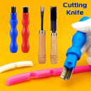 Blue carving knife for led neon light installation bedroom tool by Decorbites