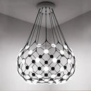 GobekUsa LED Net Pocket Pendant Light: Minimalist Creative Art Chandelier for Living Room