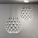 GobekUsa LED Net Pocket Pendant Light: Minimalist Creative Art Chandelier for Living Room