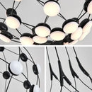 GobekUsa LED Net Pocket Pendant Light: Minimalist Creative Art Chandelier for Living Room