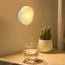 Modern circular white led night light bedroom wall lamp by Decorbites