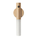 Modern wooden led night light bedroom translucent garden trowel lamp by Decorbites