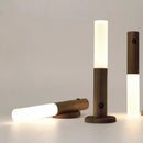 Modern wooden led night light bedroom translucent garden trowel lamp by Decorbites