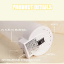 Modern cylindrical yellow led night light bedroom wall lamp dimmable by Decorbites