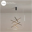 GobekUsa LED Nordic Chandelier: Modern Pendant Light for Living, Dining, and Bedroom