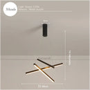 GobekUsa LED Nordic Chandelier: Modern Pendant Light for Living, Dining, and Bedroom