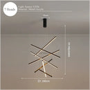 GobekUsa LED Nordic Chandelier: Modern Pendant Light for Living, Dining, and Bedroom
