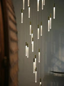 GobekUsa LED Nordic Cylinder Chandelier: Modern Indoor Lighting for Staircase & Decoration