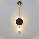 Modern gold ring led nordic wall lights bedroom sconce by Decorbites