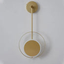 Modern gold ring led nordic wall lights bedroom sconce by Decorbites