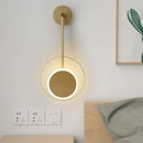 Modern gold ring led nordic wall lights bedroom sconce by Decorbites