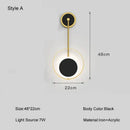 Modern gold ring led nordic wall lights bedroom sconce by Decorbites