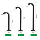 Modern black cane led bollard light garden outdoor aluminum lamp by Decorbites