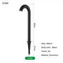 Modern black cane led bollard light garden outdoor aluminum lamp by Decorbites