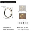 GobekUsa LED Outdoor Moon Wall Lamp Waterproof Modern Minimalist Sconce for Courtyard Balcony