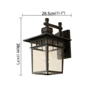 GobekUsa LED Outdoor Wall Lamp | Retro Black Sconces | Waterproof Decorative Light