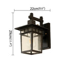 GobekUsa LED Outdoor Wall Lamp | Retro Black Sconces | Waterproof Decorative Light
