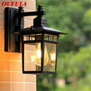 GobekUsa LED Outdoor Wall Lamp | Retro Black Sconces | Waterproof Decorative Light