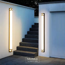 GobekUsa LED Outdoor Wall Light Modern Waterproof IP65 Garden Wall Lamp Black Gold Sconce