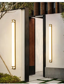 GobekUsa LED Outdoor Wall Light Modern Waterproof IP65 Garden Wall Lamp Black Gold Sconce
