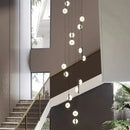 GobekUsa LED Oval Chandelier for Modern Indoor Lighting in Bedroom and Living Room