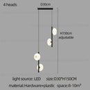 GobekUsa LED Oval Chandelier for Modern Indoor Lighting in Bedroom and Living Room