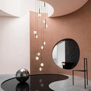GobekUsa LED Oval Chandelier for Modern Indoor Lighting in Bedroom and Living Room