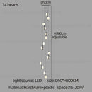 GobekUsa LED Oval Chandelier for Modern Indoor Lighting in Bedroom and Living Room
