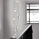 GobekUsa LED Oval Chandelier for Modern Indoor Lighting in Bedroom and Living Room