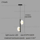 GobekUsa LED Oval Chandelier for Modern Indoor Lighting in Bedroom and Living Room