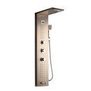 GobekUsa LED Panel Bath Faucet with Digital Display and Massage Spa Jets