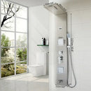 GobekUsa LED Panel Bath Faucet with Digital Display and Massage Spa Jets
