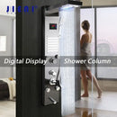 GobekUsa LED Panel Bath Faucet with Digital Display and Massage Spa Jets