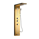 GobekUsa LED Panel Bath Faucet with Digital Display and Massage Spa Jets